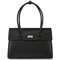 HKM-313363 Waterproof PU Leather Laptop Tote Bag for 15.6 Inch Laptops - Stylish Office Handbag and Messenger Bag