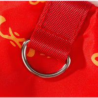 HKM-3134013 Lunar New Year Lion Dance Pet Jumpsuit with Faux Fur Trim and Embroidery