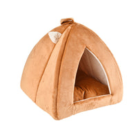 HKM-3135293 Cartoon Triangle Shaped Pet Nest for Dogs and Cats - Soft Plush with High Elastic Filling