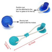HKM-3136061 Durable Rubber Molar Toy for Dogs - Interactive Nibble Chew Accessory