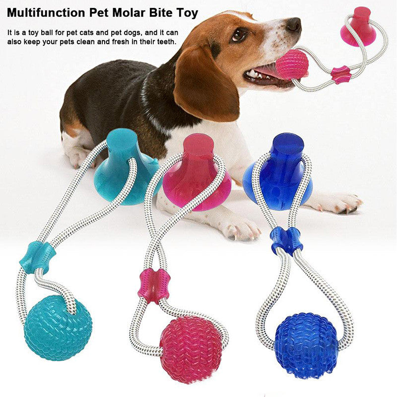 HKM-3136061 Durable Rubber Molar Toy for Dogs - Interactive Nibble Chew Accessory