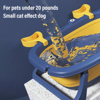 HKM-3136701 Portable Foldable Pet Tub for Cats and Small Dogs Under 20 Pounds - Durable and Easy to Clean
