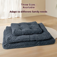 HKM-3137085 Thick Embossed Velvet Pet Mat in Dark Gray - Multiple Sizes Available