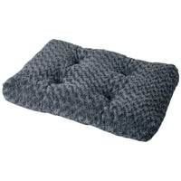 HKM-3137085 Thick Embossed Velvet Pet Mat in Dark Gray - Multiple Sizes Available