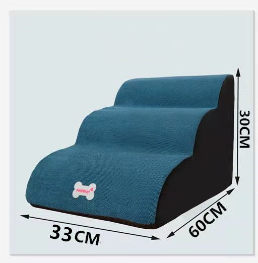 HKM-3138493 Small Dog Climbing Ladder Cushion for Sofa and Bed – Multi-Layer Gradient Colors