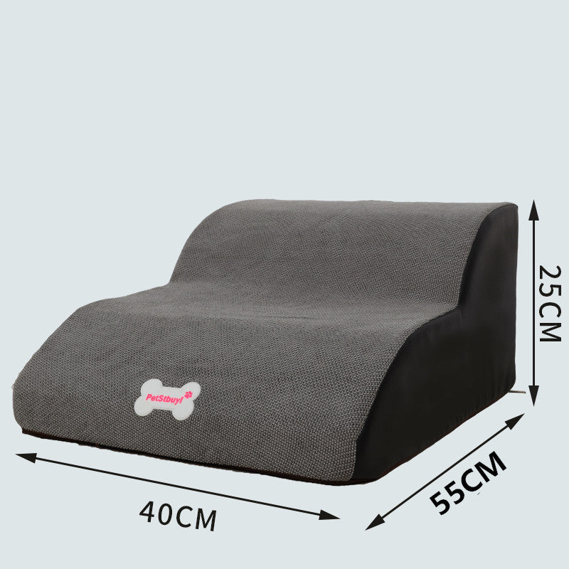HKM-3138493 Small Dog Climbing Ladder Cushion for Sofa and Bed – Multi-Layer Gradient Colors