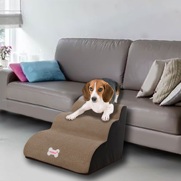 HKM-3138493 Small Dog Climbing Ladder Cushion for Sofa and Bed – Multi-Layer Gradient Colors