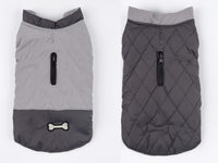 HKM-3139645 Double-Sided Waterproof Dog Jacket with Adjustable Closures and Leash Openings