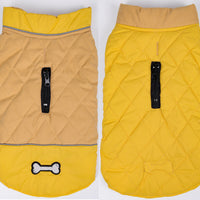 HKM-3139645 Double-Sided Waterproof Dog Jacket with Adjustable Closures and Leash Openings