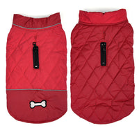 HKM-3139645 Double-Sided Waterproof Dog Jacket with Adjustable Closures and Leash Openings