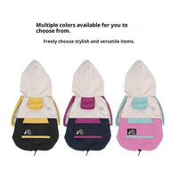 HKM-3139773 Waterproof Anti-Fouling Pet Jacket in Yellow, Rose Red, and Mint Green