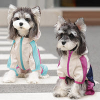 HKM-3139773 Waterproof Anti-Fouling Pet Jacket in Yellow, Rose Red, and Mint Green