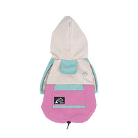 HKM-3139773 Waterproof Anti-Fouling Pet Jacket in Yellow, Rose Red, and Mint Green