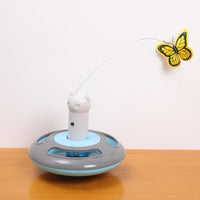HKM-3141821 Electric Rotating Butterfly Cat Toy for Interactive Play and Entertainment