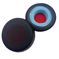 HKM-314195 Earphone Sleeves Foam Covers for Qiteli B825 with Black Mesh and Red Sponge Options