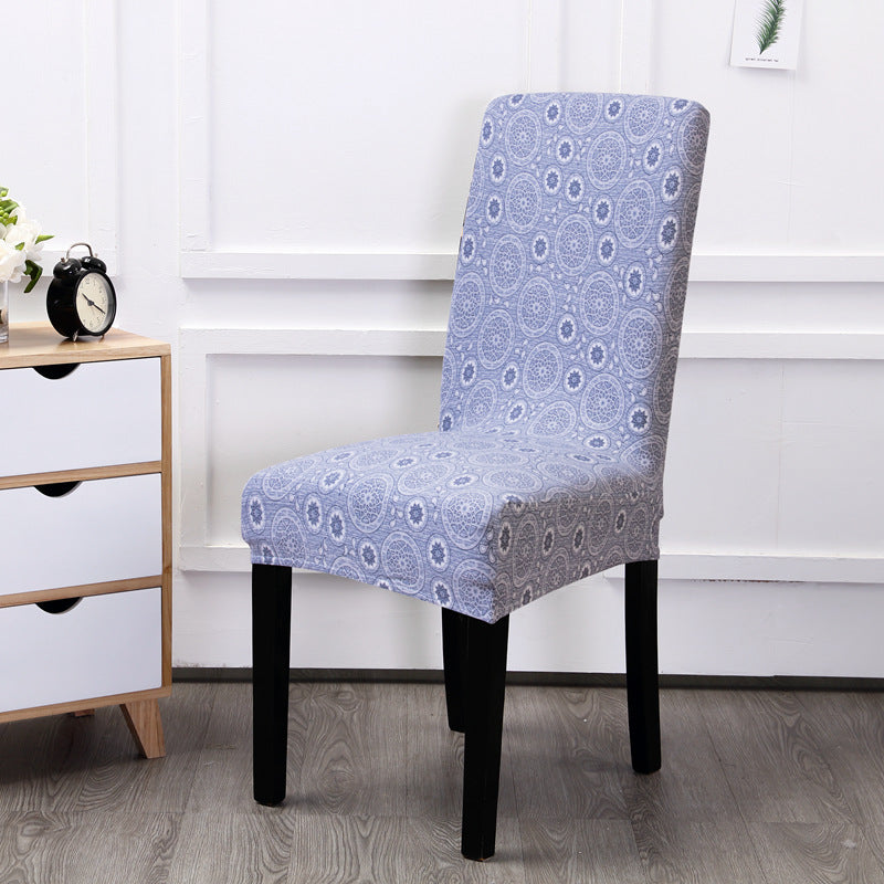 HKM-314195 Elegant Printed Elastic Chair Cover for Home - Multiple Styles and Colors Available