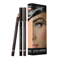 HKM-314195 Non-fading Non-smudge Eyebrow Pencil in Black, Dark Brown, and Brown Shades