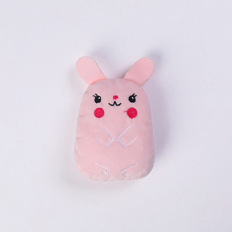 HKM-3142461 Catnip Chewing Plush Toy for Cats - Interactive Teeth Grinding and Vocal Toy - 11x8x4.5cm