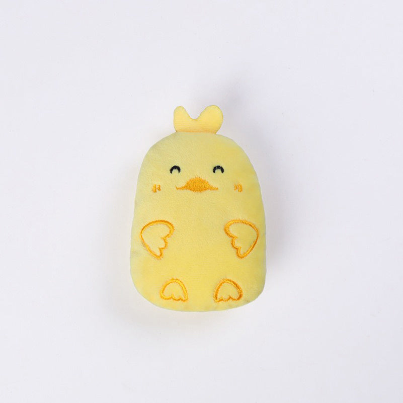 HKM-3142461 Catnip Chewing Plush Toy for Cats - Interactive Teeth Grinding and Vocal Toy - 11x8x4.5cm