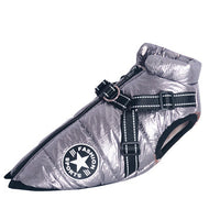 HKM-3145149 Waterproof Winter Dog Jacket with Reflective Adjustable Straps for Large Pets