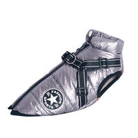HKM-3145149 Waterproof Winter Dog Jacket with Reflective Adjustable Straps for Large Pets