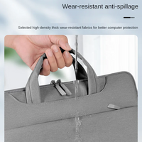 HKM-314515 Custom Logo Laptop Briefcase - Waterproof Polyester Business Computer Bag for Men