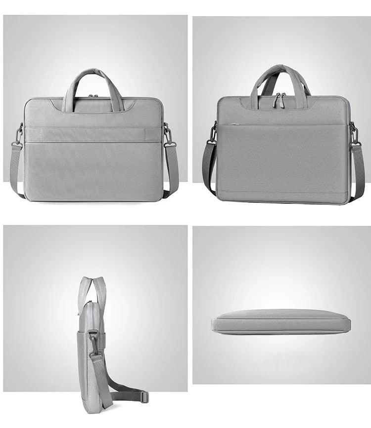 HKM-314515 Custom Logo Laptop Briefcase - Waterproof Polyester Business Computer Bag for Men
