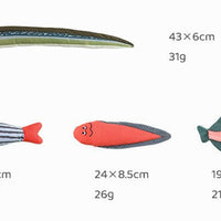 HKM-3145789 Canvas Cat Toy Set - Simulation Mint Fish Teaser for Dental Care, Assorted Styles