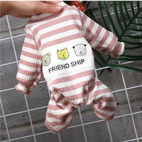 HKM-3147581 Soft and Comfortable Dog Pajamas for Small Dogs - Casual Clothing in Pink and Gray