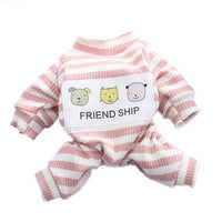 HKM-3147581 Soft and Comfortable Dog Pajamas for Small Dogs - Casual Clothing in Pink and Gray