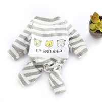 HKM-3147581 Soft and Comfortable Dog Pajamas for Small Dogs - Casual Clothing in Pink and Gray