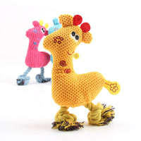 HKM-3148221 Soft Plush Deer Dog Toy with Sound and Corn Grain Texture for Dogs and Cats