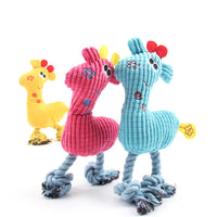 HKM-3148221 Soft Plush Deer Dog Toy with Sound and Corn Grain Texture for Dogs and Cats