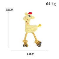 HKM-3148221 Soft Plush Deer Dog Toy with Sound and Corn Grain Texture for Dogs and Cats