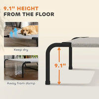 HKM-3148733 Elevated Cooling Pet Cot for Comfortable Outdoor Relaxation