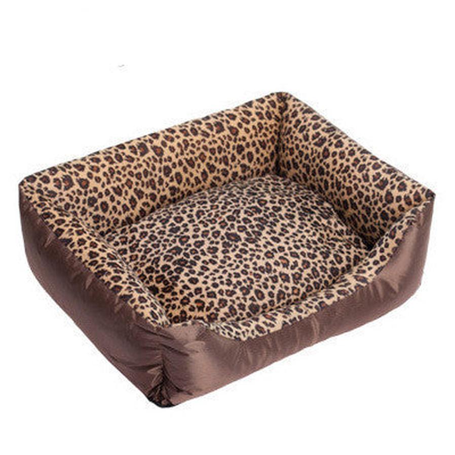 HKM-314963 Cozy Cotton Nest for Pets in Animal Patterns - Leopard, Deer, Zebra, Available in S, M, L Sizes