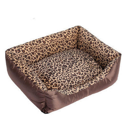 HKM-314963 Cozy Cotton Nest for Pets in Animal Patterns - Leopard, Deer, Zebra, Available in S, M, L Sizes