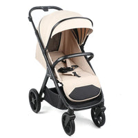 HKM-7315155 Compact 3-in-1 Foldable Travel Stroller for Kids Over 3 Years with One-Foot Brake and Five-Point Safety Harness