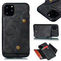 HKM-315219 Applique Leather Double Buckle Phone Case for Various Xiaomi and Redmi Models