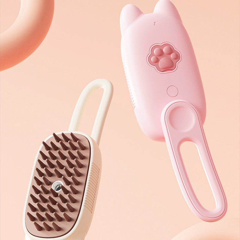 HKM-3152317 Rotating Pet Grooming Brush for Cats and Dogs - Wash-Free Hair Care Tool