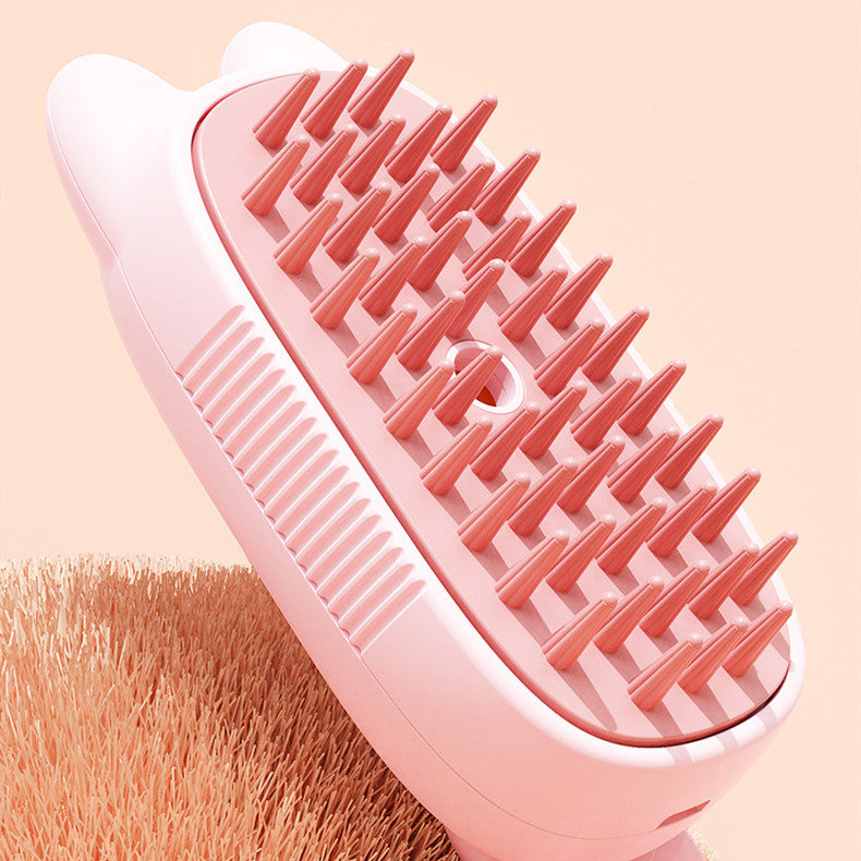 HKM-3152317 Rotating Pet Grooming Brush for Cats and Dogs - Wash-Free Hair Care Tool
