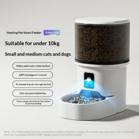 HKM-3152573 Automatic Pet Feeder with 4L Capacity - Smart WIFI and Basic Style Options in White and Black