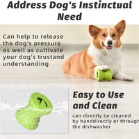 HKM-3153981 Durable Interactive Treat Dispensing Dog Toy - Tough Natural Rubber Chew Bone for Aggressive Chewers