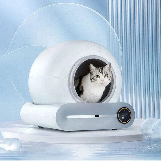 HKM-315411 Smart Self-Cleaning Cat Litter Box with Anti-Bacterial Function and Sealing System
