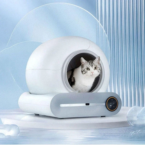 HKM-315411 Smart Self-Cleaning Cat Litter Box with Anti-Bacterial Function and Sealing System