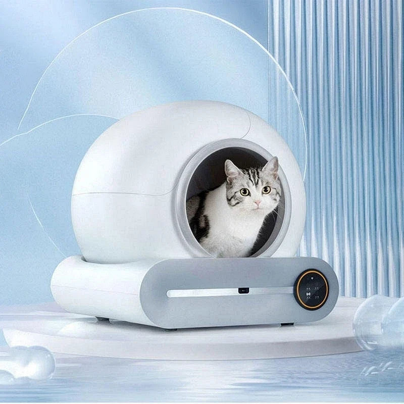 HKM-315411 Smart Self-Cleaning Cat Litter Box with Anti-Bacterial Function and Sealing System