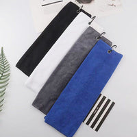 HKM-315539 Microfiber Golf Towel with Quick-Dry Hook - 40x40 cm, Absorbs Water in 21-25 Seconds