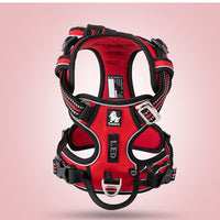 HKM-3155773 Adjustable Nylon Dog Harness with Traction Rope for Small to Large Dogs - Multiple Colors Available