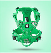 HKM-3155773 Adjustable Nylon Dog Harness with Traction Rope for Small to Large Dogs - Multiple Colors Available