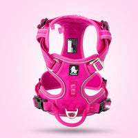 HKM-3155773 Adjustable Nylon Dog Harness with Traction Rope for Small to Large Dogs - Multiple Colors Available